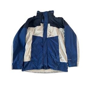 Columbia Interchange Bugaboo 3n1 Omni Heat Ski Jacket Mens Small Blue Gray